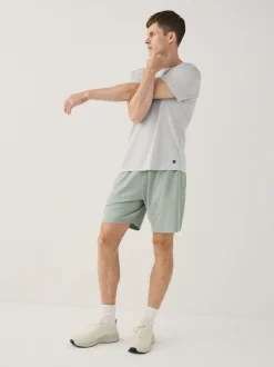 Sage Green Active Gym Textured Training Shorts