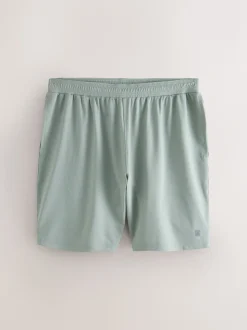 Sage Green Active Gym Textured Training Shorts