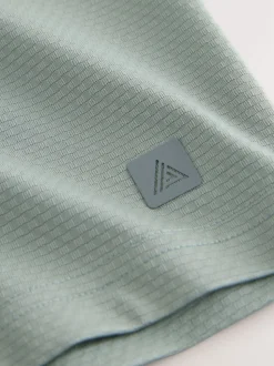 Sage Green Active Gym Textured Training Shorts