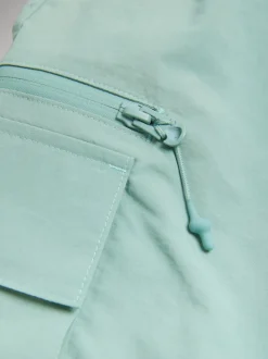 Sage Green Cargo Swim Shorts