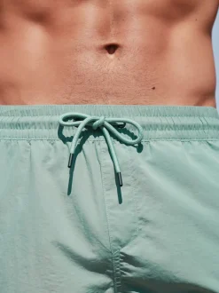 Sage Green Cargo Swim Shorts