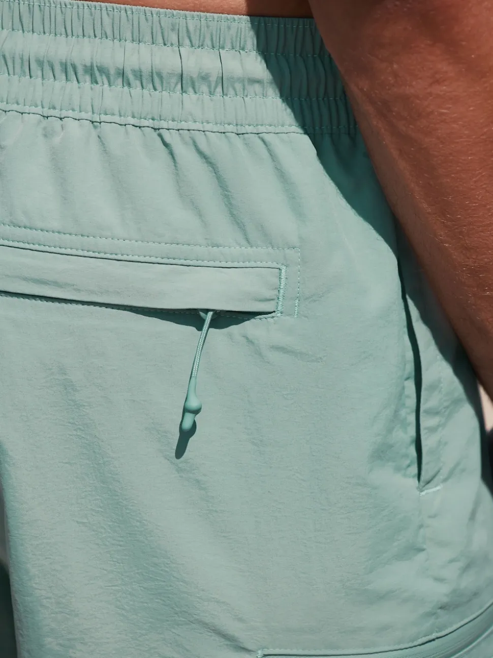 Sage Green Cargo Swim Shorts