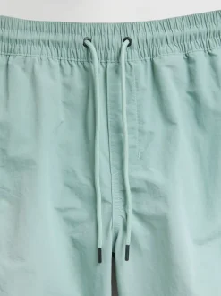 Sage Green Cargo Swim Shorts