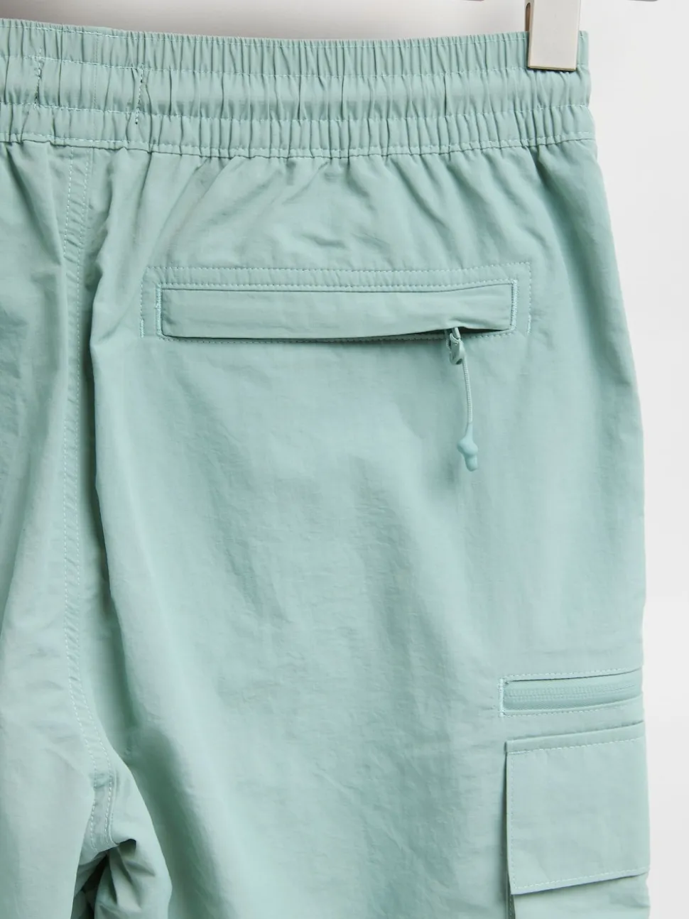 Sage Green Cargo Swim Shorts