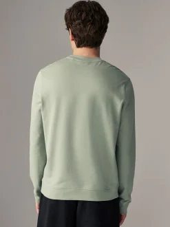 Sage Green Lightweight Crew Neck Sweatshirt