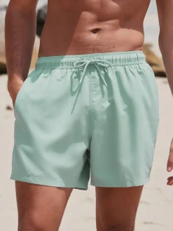 Sage Green Palm Logo Essential Swim Shorts