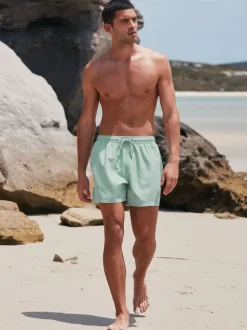 Sage Green Palm Logo Essential Swim Shorts