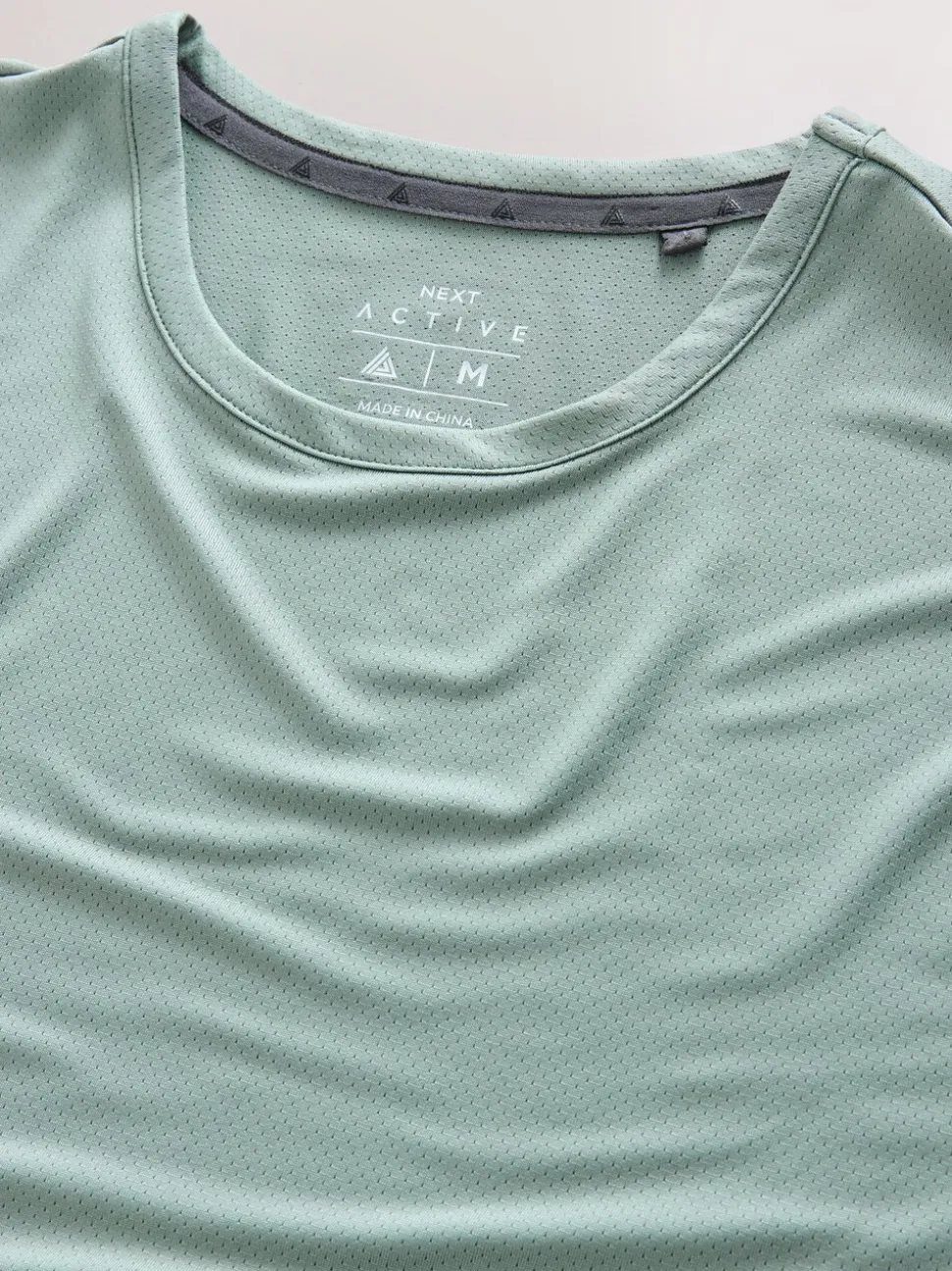 Sage Green Short Sleeve Tee Active Gym Training Top