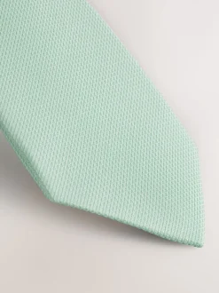 Sage Green Slim Textured Tie