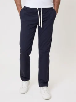 Saltwell Blue Cotton Twill Elasticated Trousers