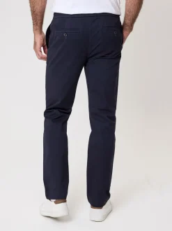 Saltwell Blue Cotton Twill Elasticated Trousers