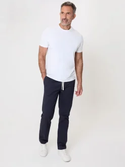 Saltwell Blue Cotton Twill Elasticated Trousers