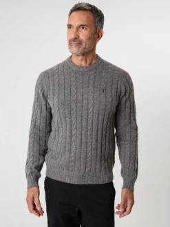 Saltwell Cable Knit Crew Neck Jumper