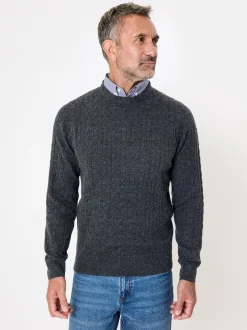 Saltwell Cable Knit Mock Shirt Jumper