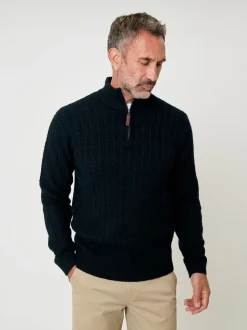 Saltwell Cable Knit Quarter Zip Jumper