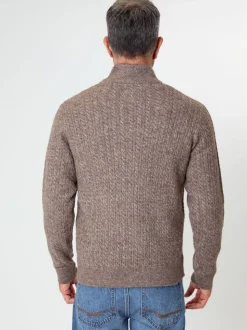 Saltwell Cable Knit Quarter Zip Jumper