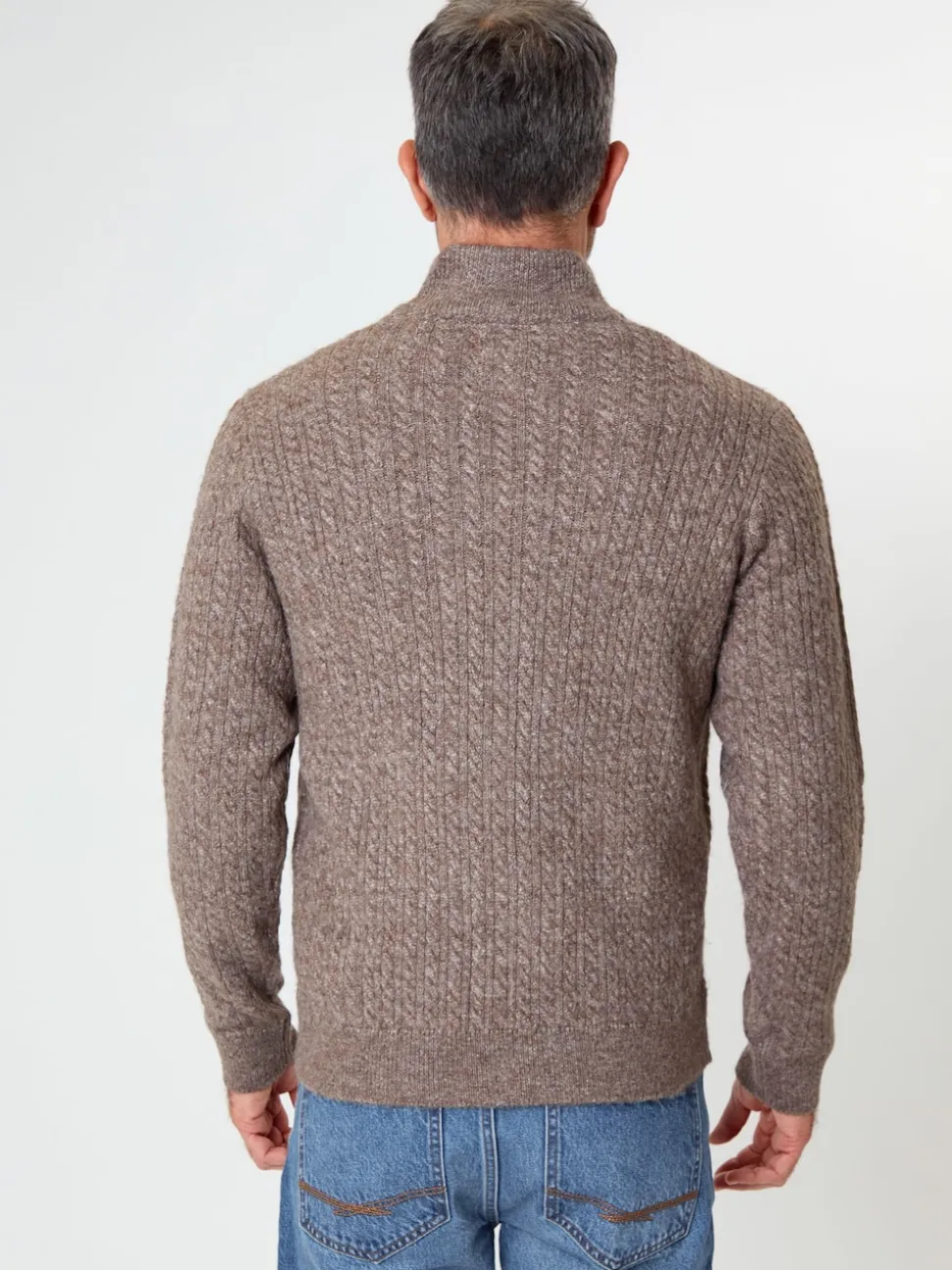 Saltwell Cable Knit Quarter Zip Jumper