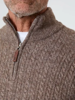 Saltwell Cable Knit Quarter Zip Jumper