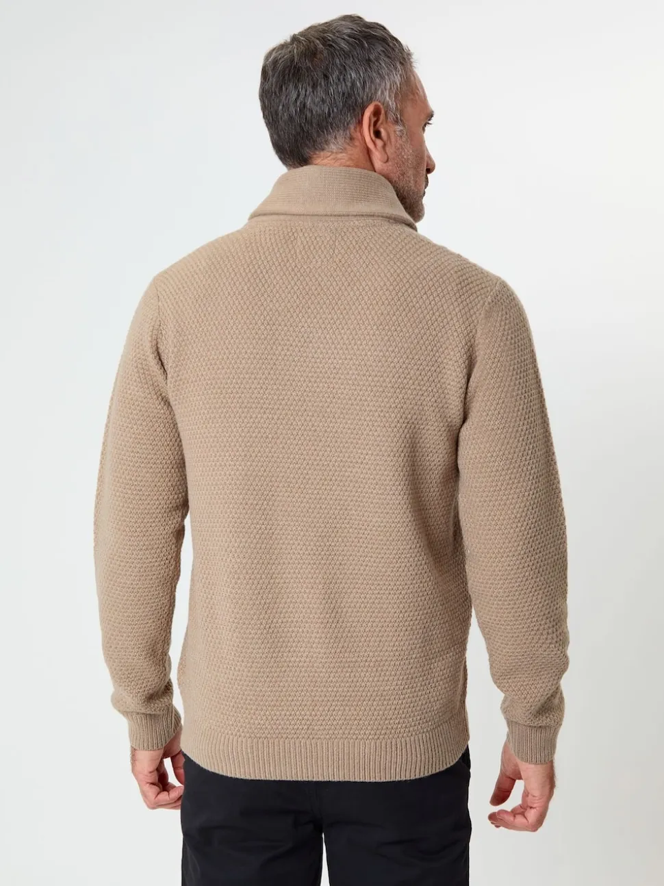 Saltwell Cable Knit Shawl Neck Jumper