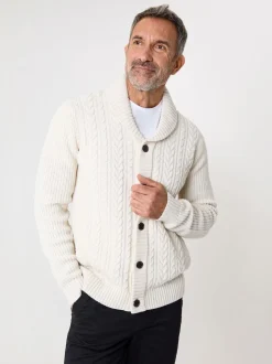 Saltwell Cable Knit Shawl Cardigan