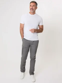 Saltwell Grey Stretch Cargo Trousers