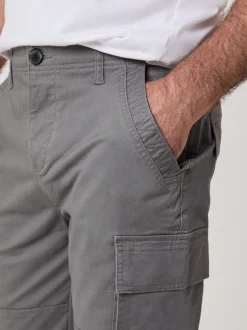 Saltwell Grey Stretch Cargo Trousers