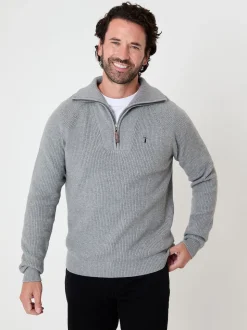 Saltwell Knitted Quarter Zip Jumper