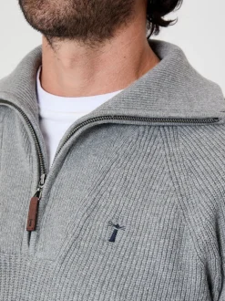 Saltwell Knitted Quarter Zip Jumper