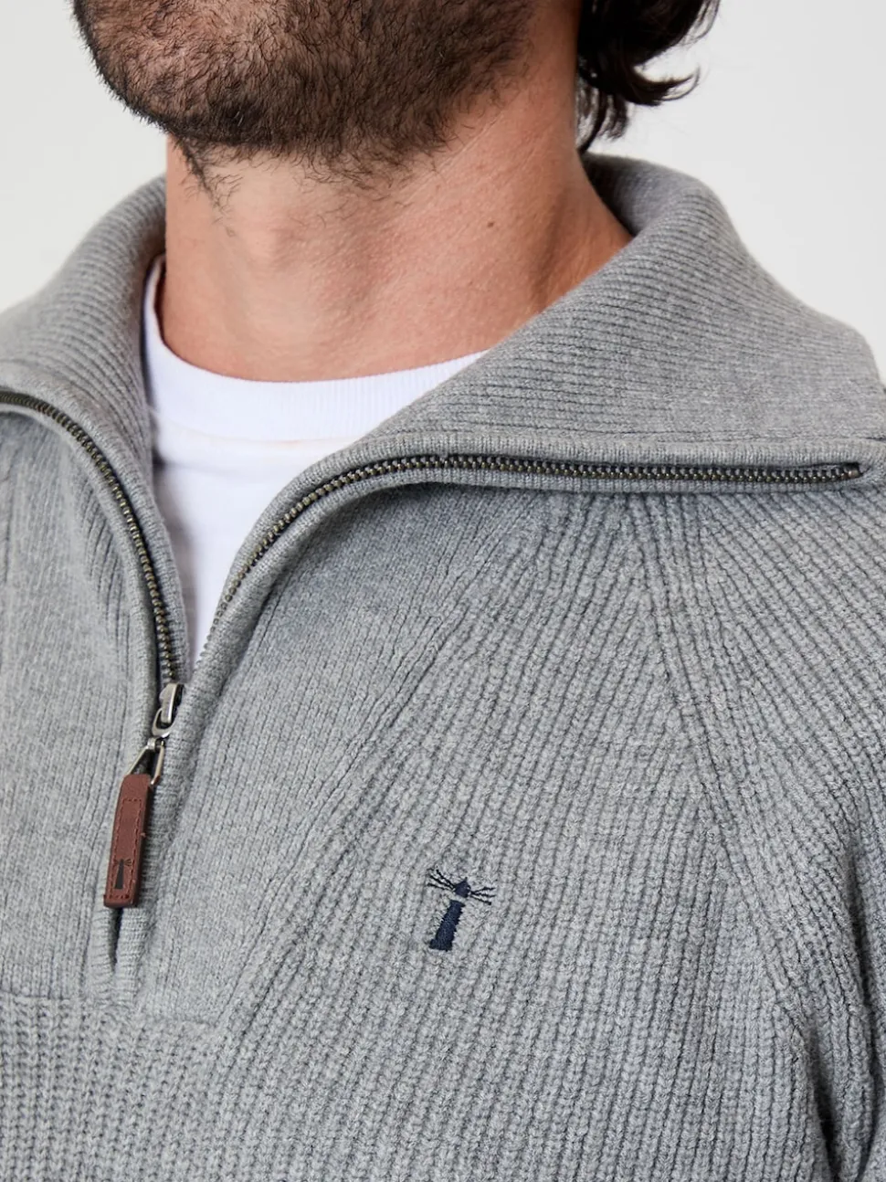 Saltwell Knitted Quarter Zip Jumper