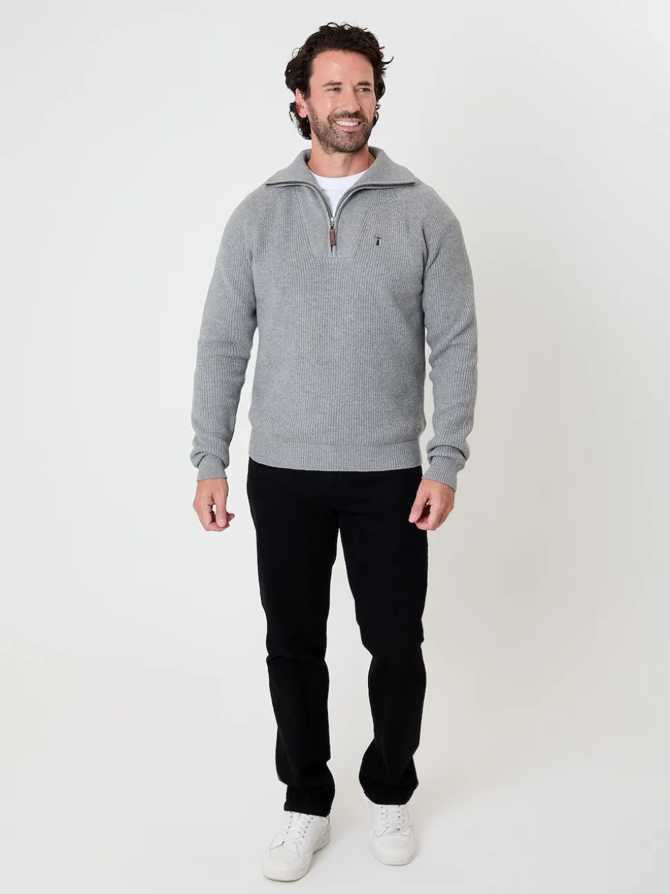 Saltwell Knitted Quarter Zip Jumper