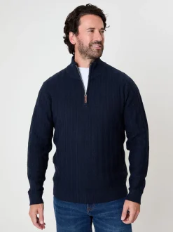 Saltwell Mini Cable Knit Quarter Zip Jumper
