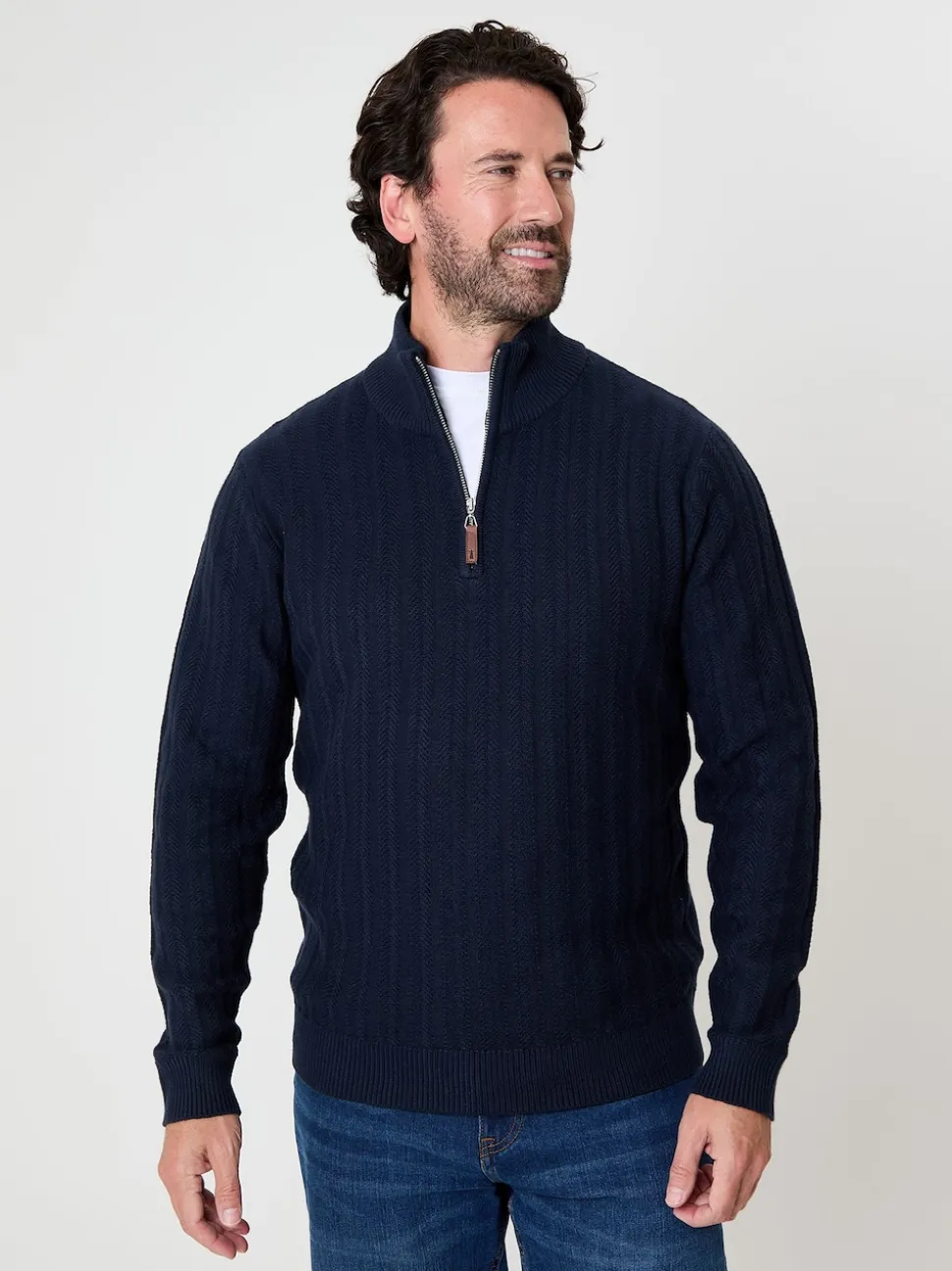Saltwell Mini Cable Knit Quarter Zip Jumper