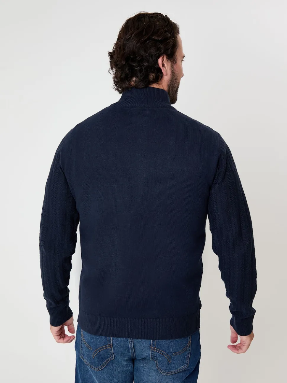 Saltwell Mini Cable Knit Quarter Zip Jumper