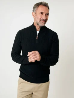 Saltwell Mini Cable Knit Quarter Zip Jumper