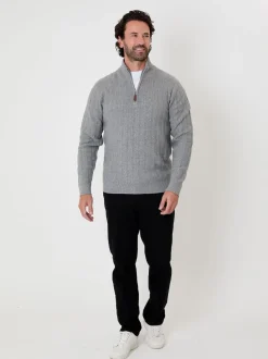 Saltwell Mini Cable Knit Quarter Zip Jumper