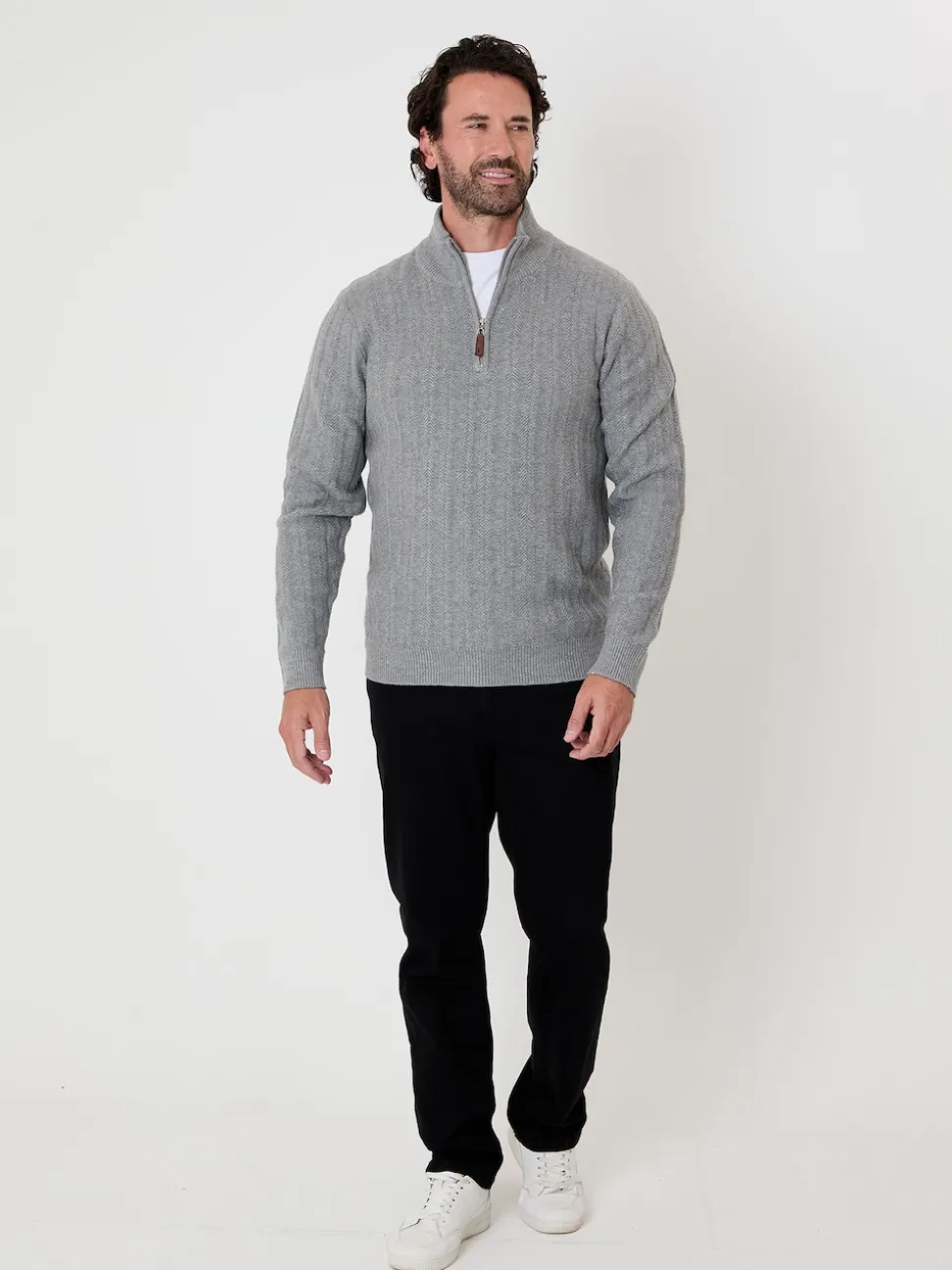 Saltwell Mini Cable Knit Quarter Zip Jumper