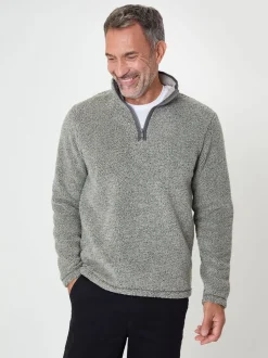 Saltwell Textured Quarter Zip Sweatshirt