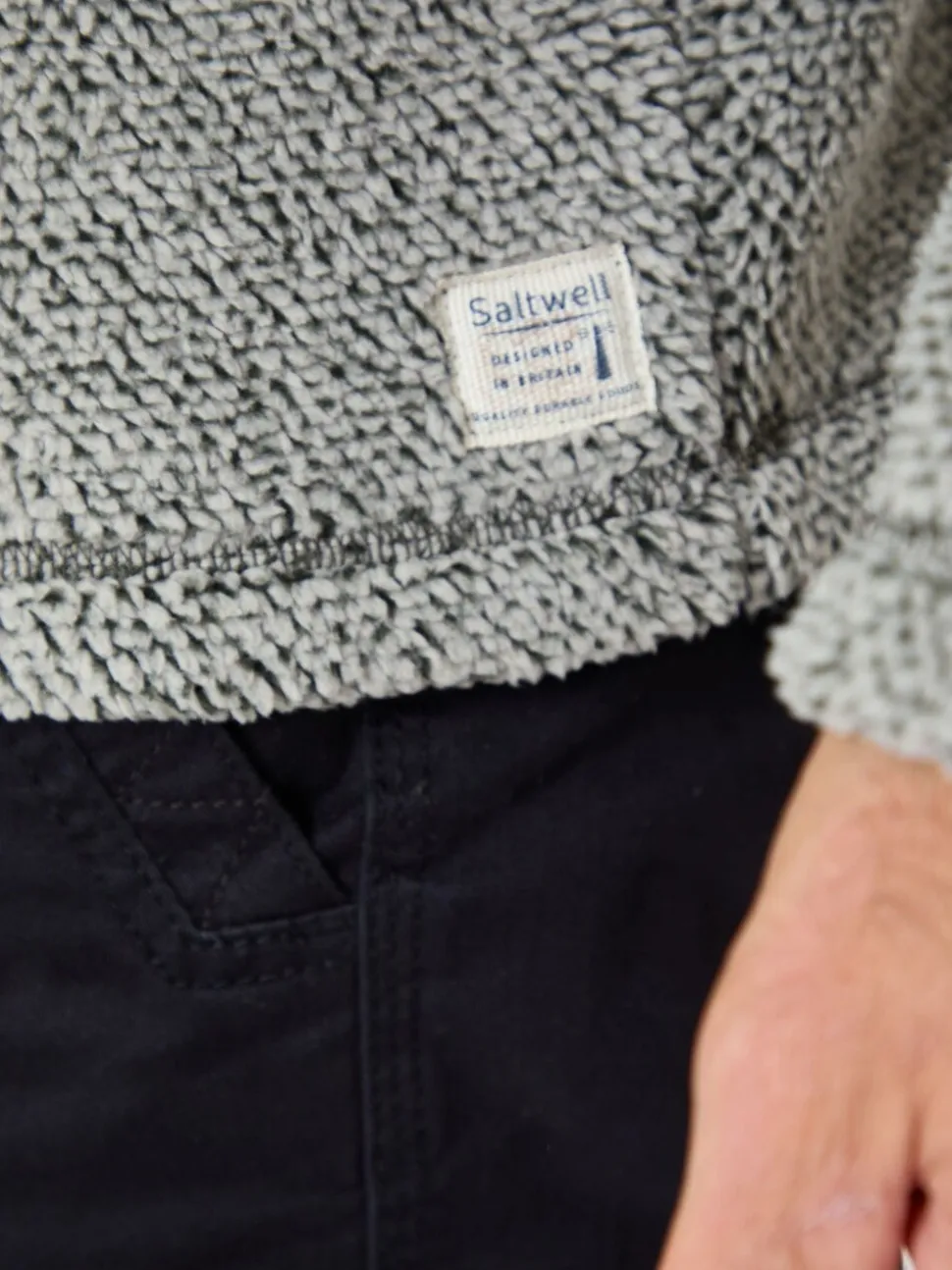 Saltwell Textured Quarter Zip Sweatshirt