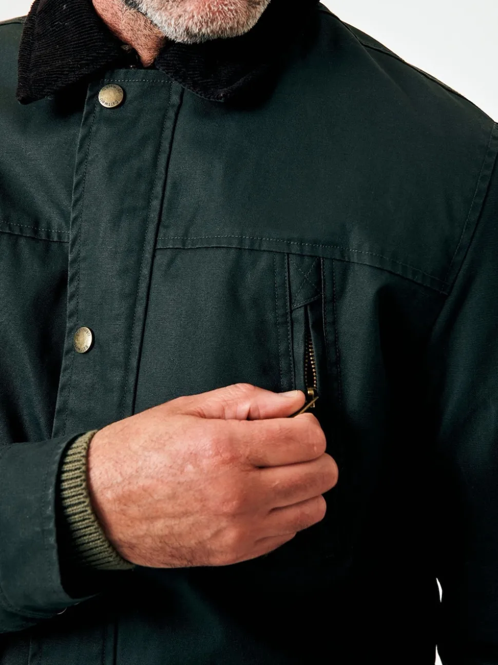 Saltwell Waxed Cord Collar Jacket