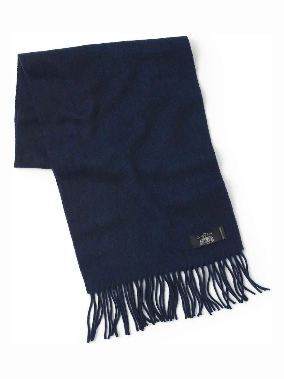 Savile Row Company Navy Blue Cashmere Scarf