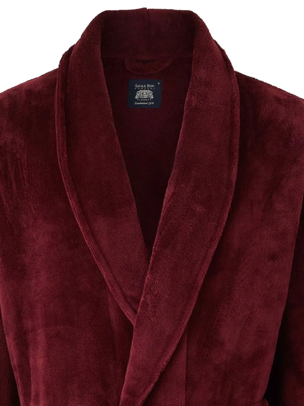 Savile Row Company Red Lightweight Soft Fleece Dressing Gown