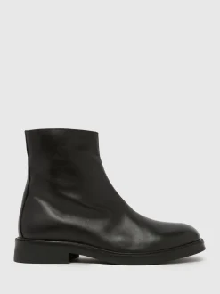 Schuh Black Dario Square Toe Boots
