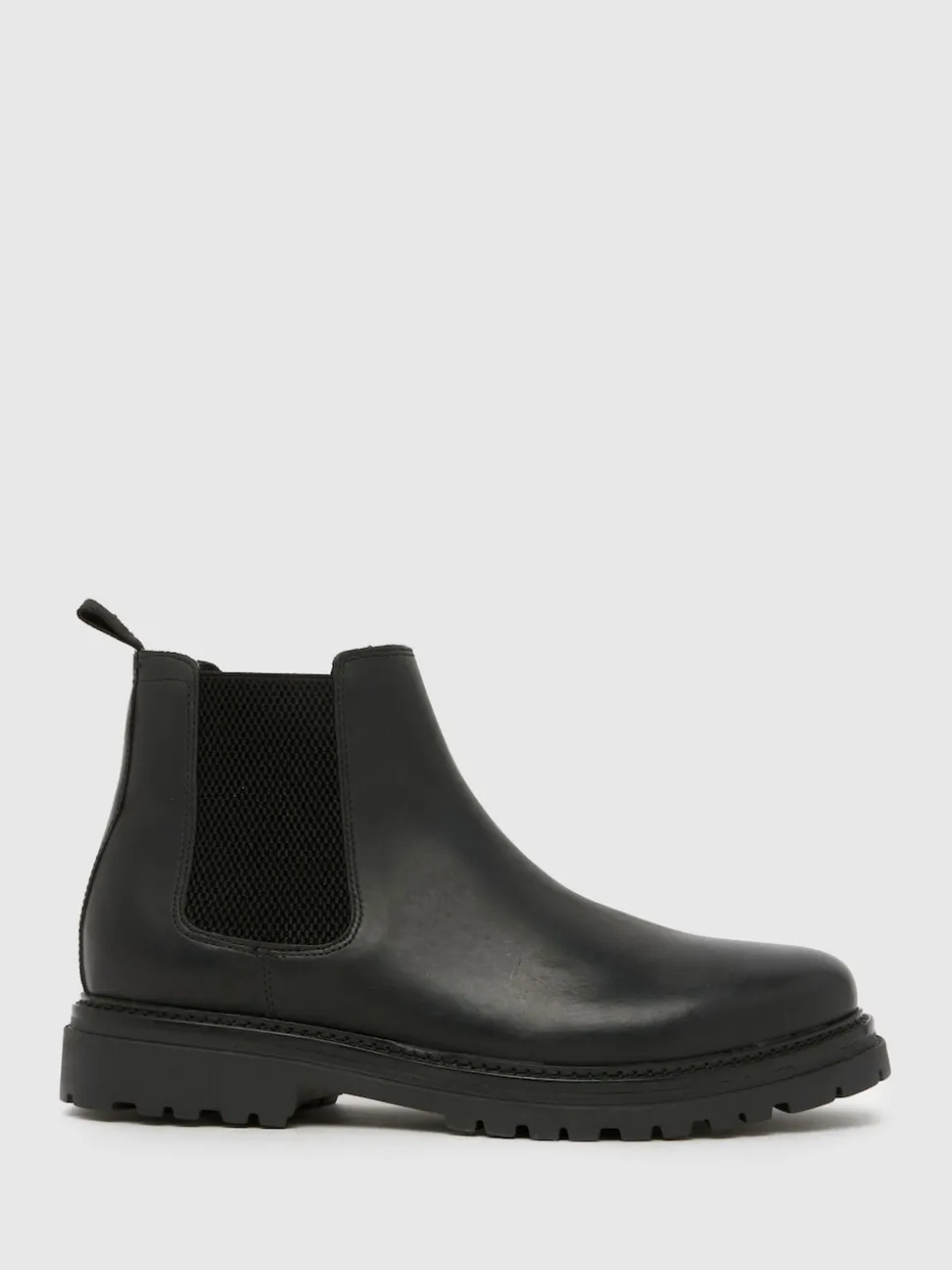 Schuh Black Dax Leather Boots