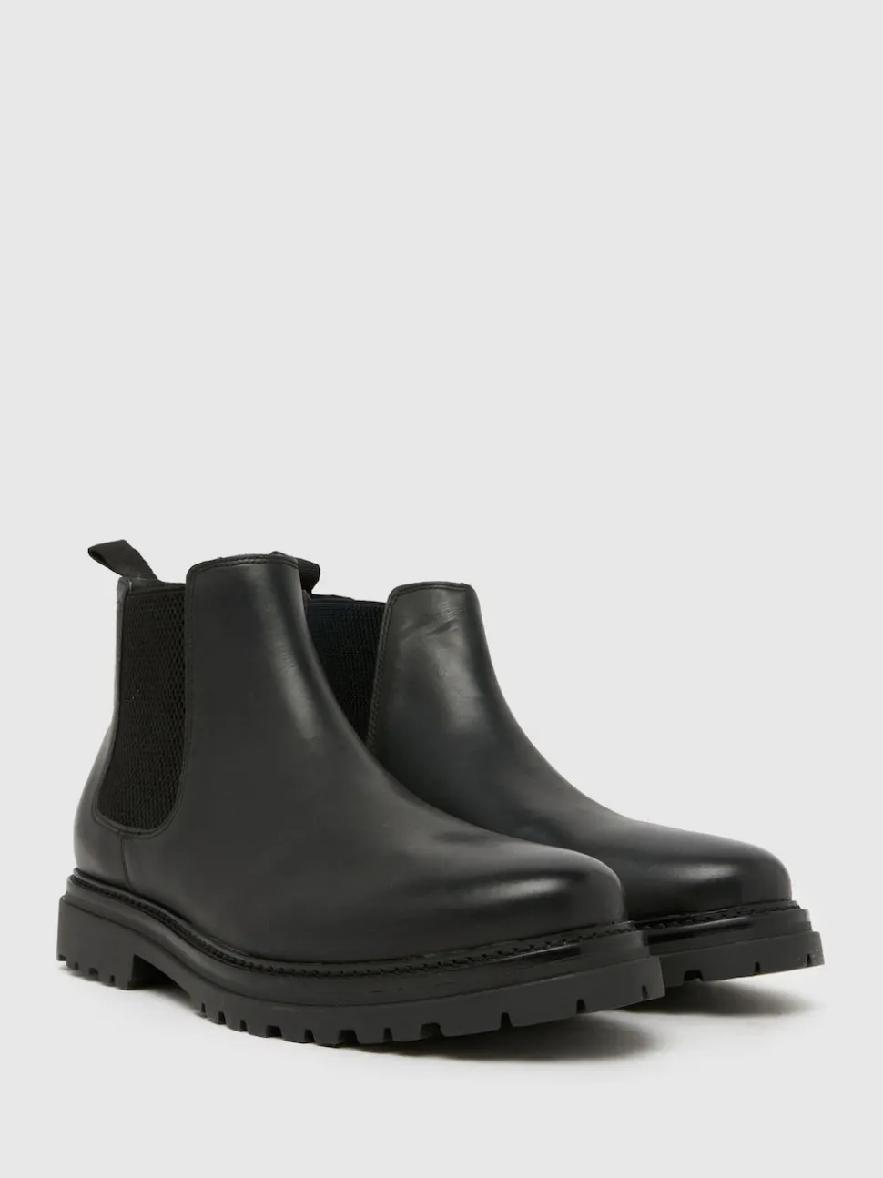 Schuh Black Dax Leather Boots