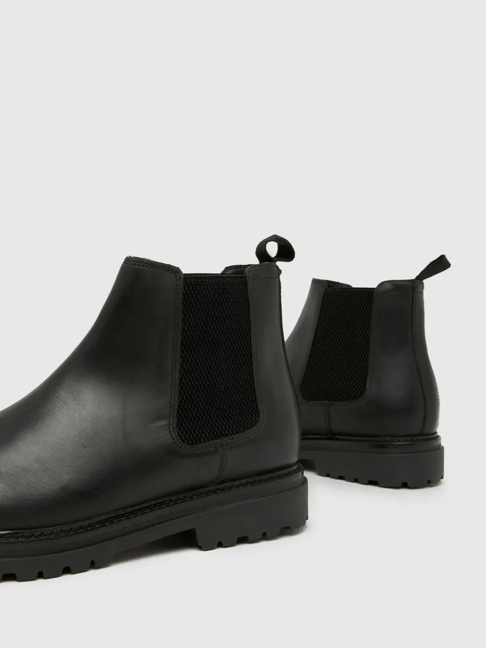 Schuh Black Dax Leather Boots