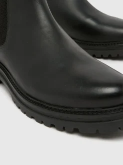 Schuh Black Dax Leather Boots
