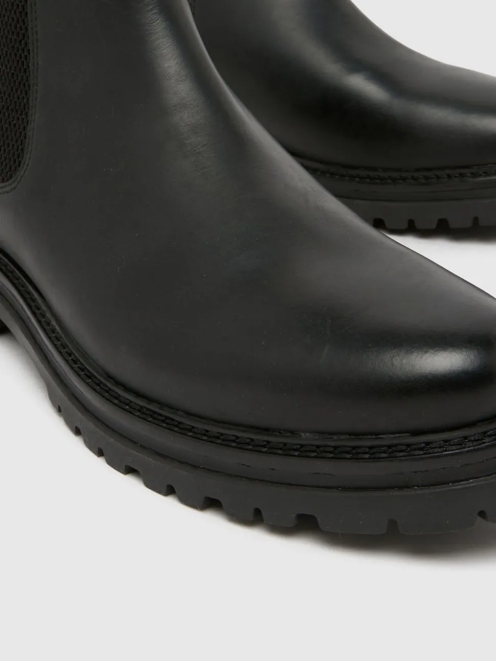 Schuh Black Dax Leather Boots