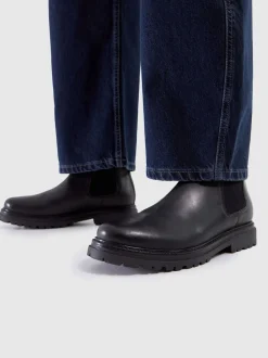 Schuh Black Dax Leather Boots