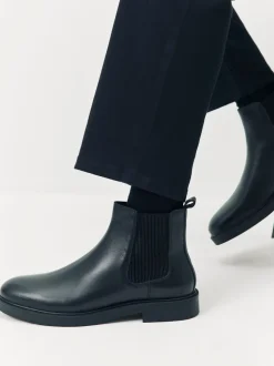 Schuh Black Dice Leather Chelsea Boots