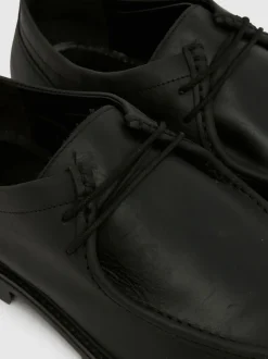 Schuh Black Presley Leather Apron Shoes